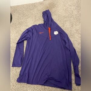 Purple long sleeve Clemson Hoodie